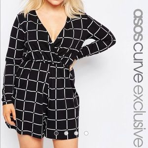 Grid Check Romper